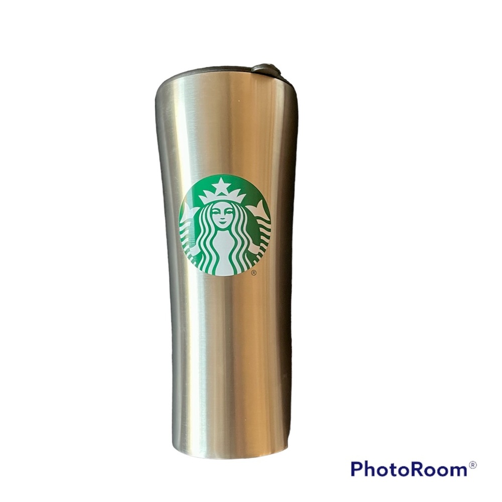 Starbucks silver stainless steel travel mug 2020 EUC